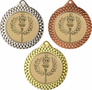 Medal metalowy 7 cm MMC1270 - medal stalowy igrzyska