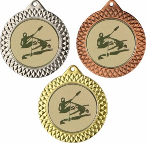 Medal metalowy 7 cm MMC1270 - medal stalowy kajakarstwo