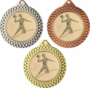 Medal metalowy 7 cm MMC1270 - medal stalowy piłka ręczna