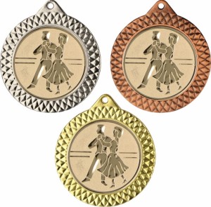 Medal metalowy 7 cm MMC1270 - medal stalowy taniec