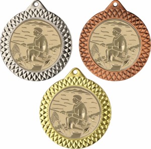 Medal metalowy 7 cm MMC1270 - medal stalowy wędkarstwo
