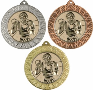 Medal metalowy 7 cm MMC3080 - medal stalowy boks