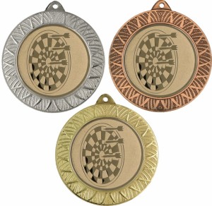 Medal metalowy 7 cm MMC3080 - medal stalowy dart