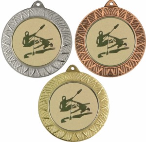 Medal metalowy 7 cm MMC3080 - medal stalowy kajakarstwo