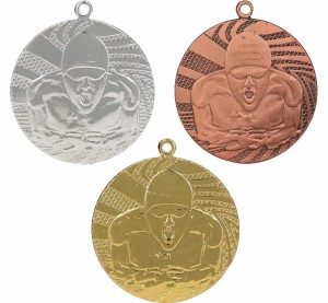 Medal metalowy MMC1640 - pływanie