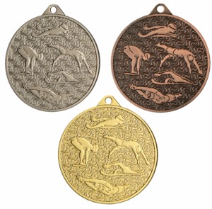 Medal metalowy MMC4506 - pływanie