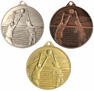 Medal metalowy MMC4510 - siatkówka