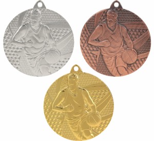 Medal metalowy MMC6850 -  koszykówka