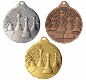 Medal metalowy MMC34050 - szachy