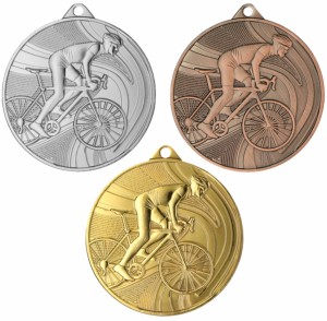 Medal metalowy MMC38050 - kolarstwo