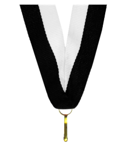 Wstążka biało-czarna V-W/BK