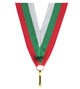 Wstążka biało-zielono-czerwona V-W/GN/RD