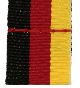 Wstążka 2 cm czarno-czerwono-żółta V3-BK/R/Y