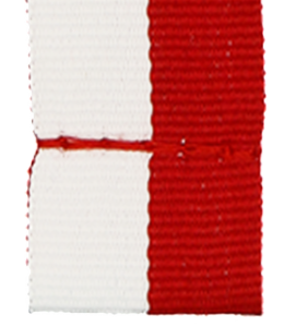 Wstążka 2 cm biało-czerwona V3-W/R