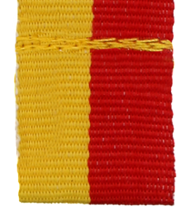 Wstążka 2 cm żółto-czerwona  V3-Y/RD