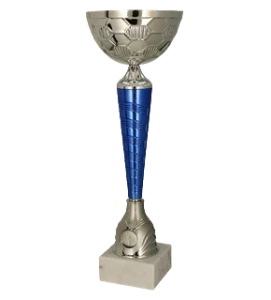 Srebrno - niebieski puchar 9288 - trofeum sportowe