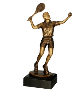 Statuetka odlewana tenis ziemny RFST3053/BR