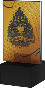 Statuetka szklana straż pożarna PSP  AG1-12/FIR3