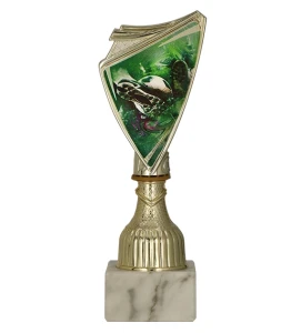 Złoty puchar dla króla strzelców 9297/SOC2 crest z nadrukiem  - trofeum piłkarskie