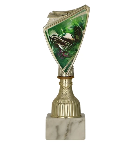 Złoty puchar dla króla strzelców 9297/SOC2 crest z nadrukiem  - trofeum piłkarskie