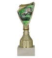Złoty puchar dla bramkarza 9297/SOC3 crest z nadrukiem - trofeum piłkarskie.webp
