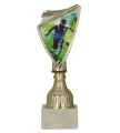 Złoty puchar dla piłkarza 9297/SOC4 crest z nadrukiem - trofeum piłkarskie.webp