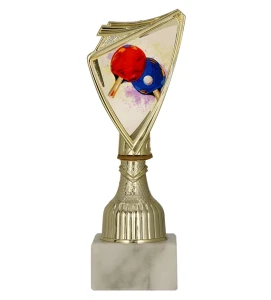 Złoty puchar dla tenisisty 9297/TAB crest z nadrukiem  - trofeum tenisowe