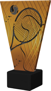 Statuetka szklana tenis  VL1/TEN3/BK