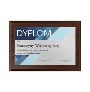 Dyplom drewniany HG265 nauka - grawerton szkolnictwo