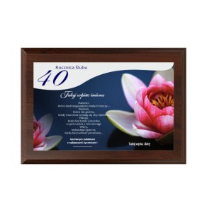 Dyplom drewniany HG265  rocznica ślubu - grawerton okazjonalny