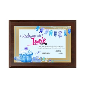 Dyplom drewniany HG265 dzień taty - grawerton okolicznościowy