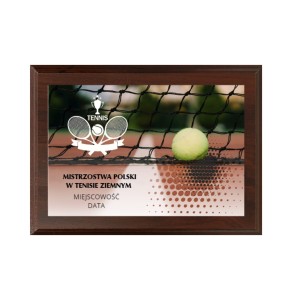 Dyplom drewniany HG265 tenis ziemny - grawerton sport