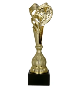 Puchar  plastikowy z dyskiem piłka nożna 7249/SOC5