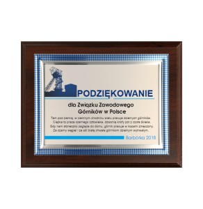 Dyplom drewniany HG7 barbórka - grawerton okolicznościowy