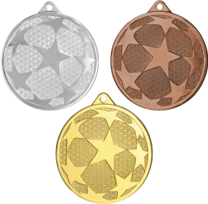 Medal stalowy piłka nożna MMC1250