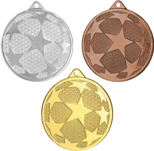 Medal stalowy piłka nożna MMC1250