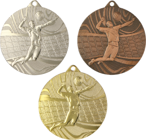 Medal stalowy siatkówka MMC41050