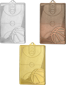 Medal stalowy koszykówka MMC7145