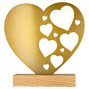 Metalowa statuetka serce WL-HEA