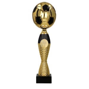 Puchar złoto czarny piłka 4222 - trofeum sportowe
