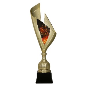 Puchar złoty z nadrukiem biegi 4232/RUN - trofeum indywidualne