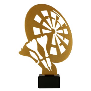 Złota statuetka metalowa dart ML-DAR
