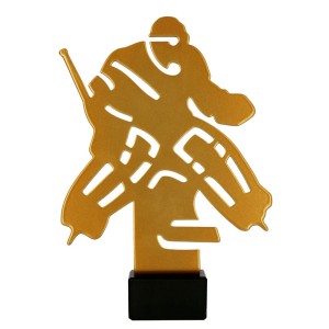 Złota statuetka metalowa hokej ML-HOC2