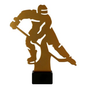 Złota statuetka metalowa hokej ML-HOC1