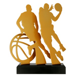 Złota statuetka metalowa koszykówka TM002-BAS1