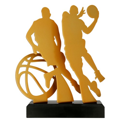 Złota statuetka metalowa koszykówka TM002-BAS1