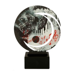 Statuetka metalowa muzyka WR-MUS