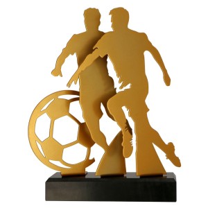 Złota statuetka metalowa piłka nożna TM001-SOC1