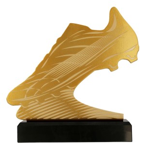 Złota statuetka metalowa piłka nożna MLV-SOC1