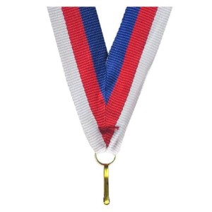 Wstążka niebiesko-czerwono-biała V-BL/R/W